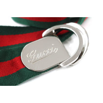 Gucci Cintura Tela Web Verde e Rossa