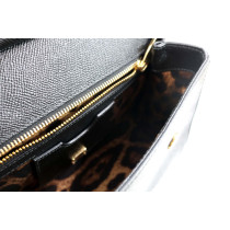 Dolce & Gabbana Sicily Media Pelle Saffiano Nera