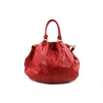 Miu Miu Shopping Tote Pelle Rossa