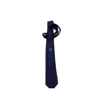 Hermes Cravatta Seta Blu