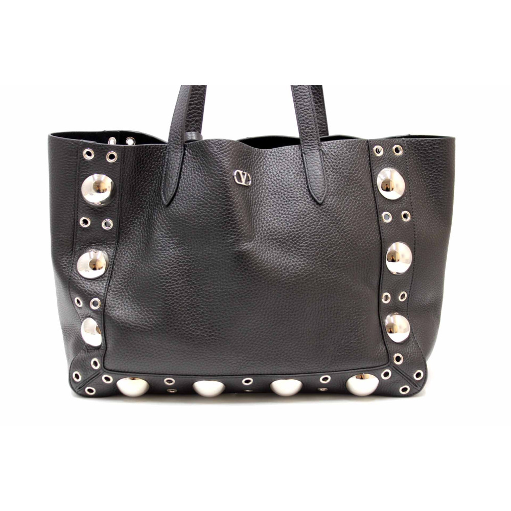 Valentino Shopping Nellcote Pelle Nera