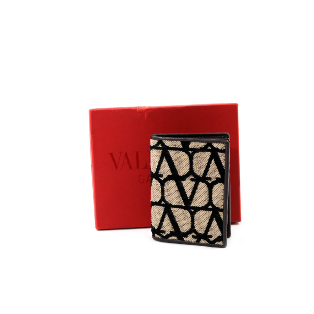 Valentino Portafoglio Tela Beige