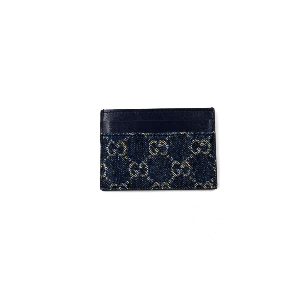 Gucci Portacarte Denim GG Blu