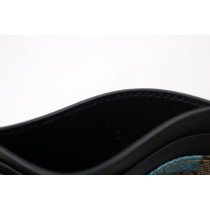 Gucci Portacarte GG Supreme Camouflage Blu