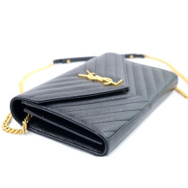 Saint Laurent Pochette Cassandre Pelle Nera