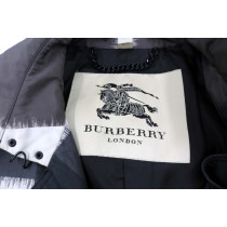 Burberry Trench Polyestere Bianco e Nero