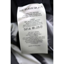 Burberry Trench Polyestere Bianco e Nero