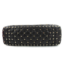 Valentino Rockstud Spike Grande Pelle Nera