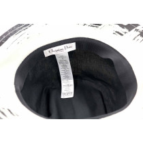Dior Cappello Poliestere Bianco e Nero
