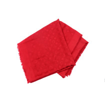 Louis Vuitton Stola Seta e Lana Monogram Rosso