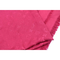 Louis Vuitton Stola Seta e Lana Monogram Rosso