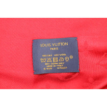 Louis Vuitton Stola Seta e Lana Monogram Rosso