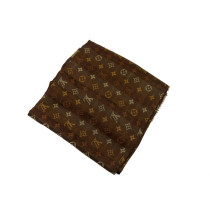 Louis Vuitton Stola Seta e Lana Monogram Oro e Marrone