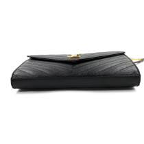 Saint Laurent Cassandre Pelle Nera