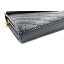 Saint Laurent Cassandre Pelle Nera