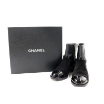 Chanel Stivaletti Pelle e Camoscio Nero