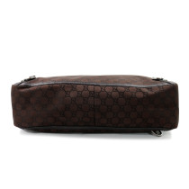 Gucci Abbey D Ring MM Shopper Tessuto Marrone