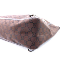 Gucci Abbey D Ring MM Shopper Tessuto Marrone