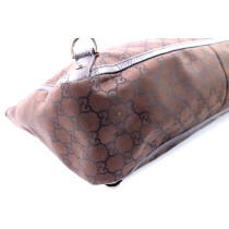 Gucci Abbey D Ring MM Shopper Tessuto Marrone