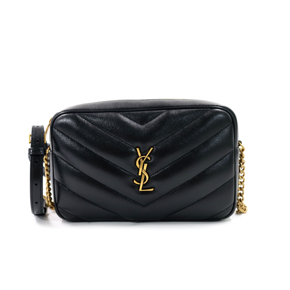 Saint Laurent Lou Lou Camera Bag Pelle d'Agnello Nera