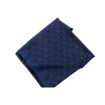Gucci Sciarpa Lana e Seta Blu
