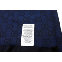 Gucci Sciarpa Lana e Seta Blu
