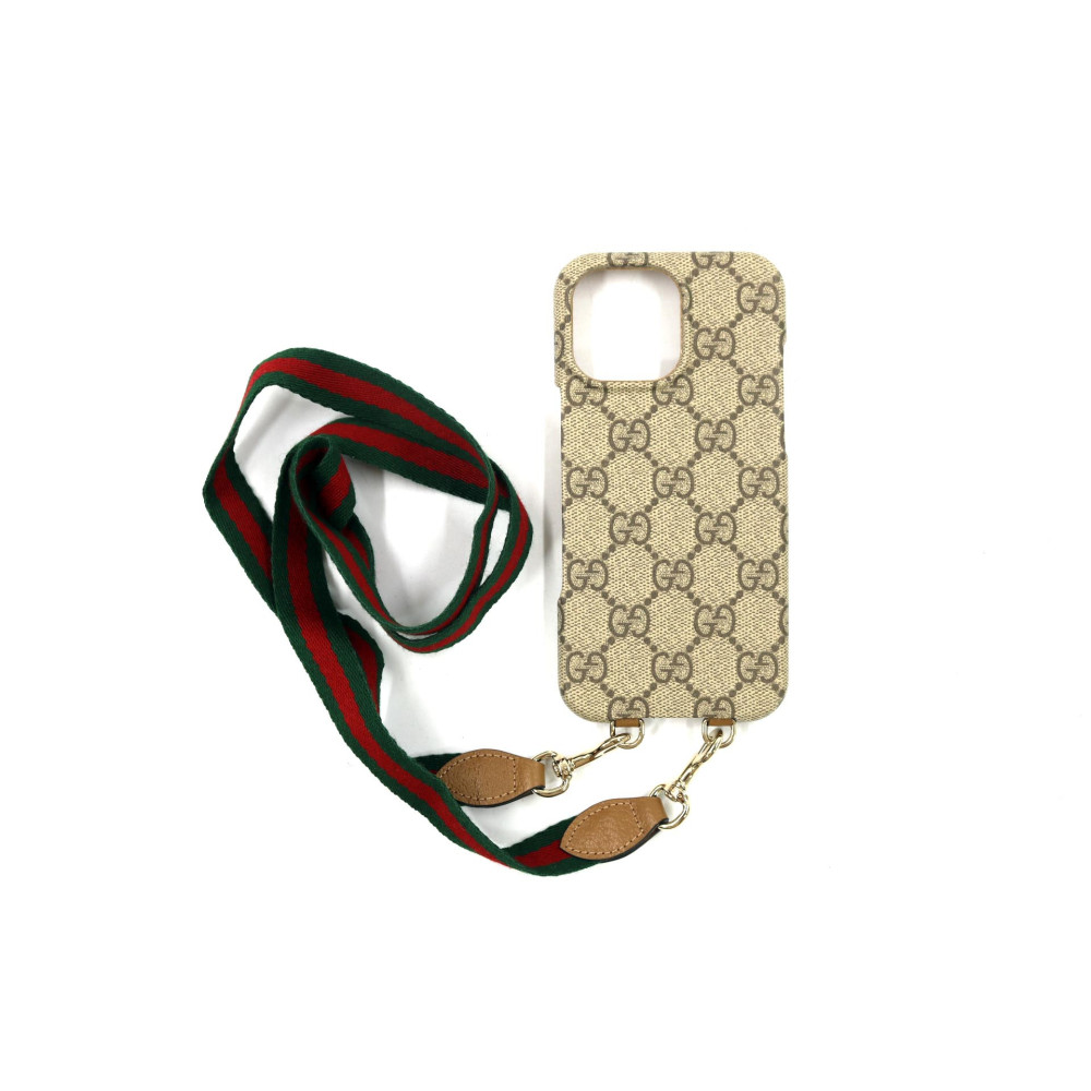 Gucci Portacellulare Pelle Marrone