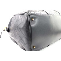 Chanel Borsone Boston Pelle Nera