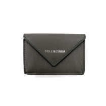 Balenciaga Portafoglio Pelle Grigia