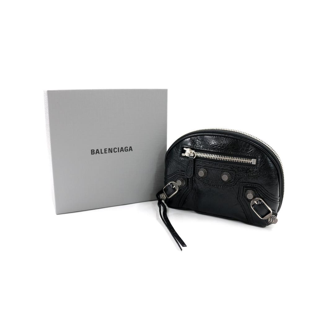 Balenciaga Busta Mini Pelle Nera