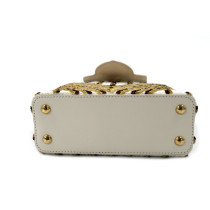 Louis Vuitton Capucines Pelle e Paillettes Bianco