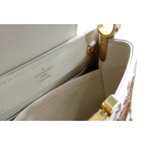 Louis Vuitton Capucines Pelle e Paillettes Bianco