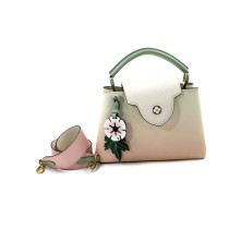 Louis Vuitton Capucines Pelle Rosa, Bianco e Verde