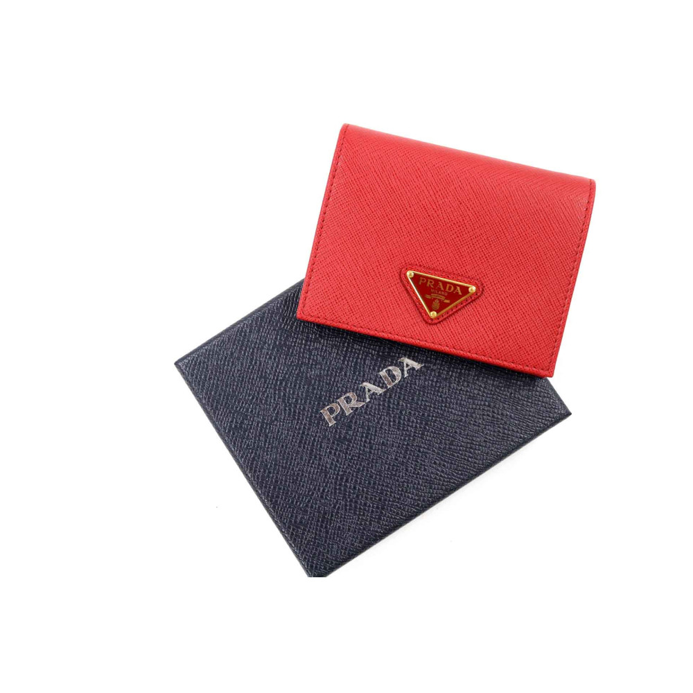 Prada Portafoglio Pelle Rossa