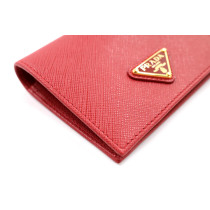 Prada Portafoglio Pelle Rossa