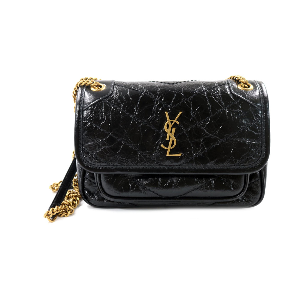 Saint Laurent Niki Mini Pelle Nera