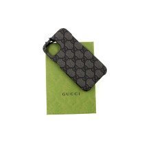 Gucci Cover Iphone 15 Pelle Grigia