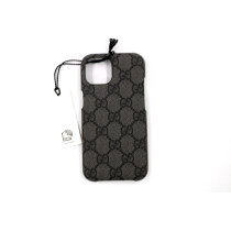 Gucci Cover Iphone 15 Pelle Grigia