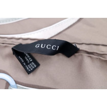 Gucci Foulard Seta Taupe Marrone