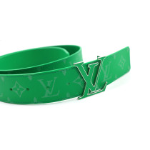 Louis Vuitton Cintura Initiales Reversibile Tela Verde