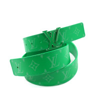 Louis Vuitton Cintura Initiales Reversibile Tela Verde