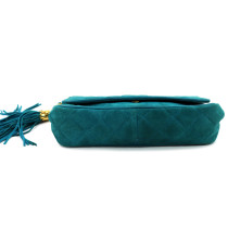 Chanel Pochette Pelle Scamosciata Verde