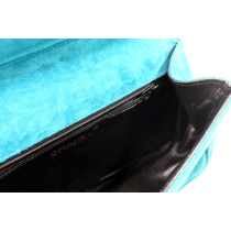 Chanel Pochette Pelle Scamosciata Verde