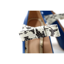 Gucci Scarpe Pelle Blu Elettrico
