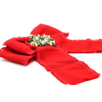 Gucci Spilla Tessuto Rosso e Strass