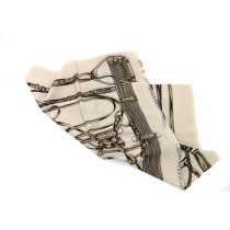 Gucci Sciarpa Lana Beige e Marrone