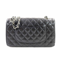 Chanel 11.12 Medium Pelle Caviar Nera