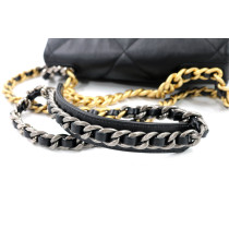 Chanel 19 Small Pelle D'Agnello Nera