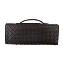 Bottega Veneta Andiamo Clutch Pelle Marrone