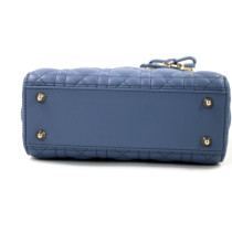 Dior Lady Small Pelle Grigio Blu